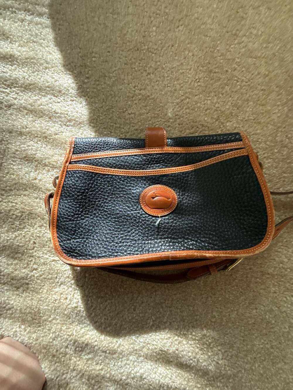 Dooney & Bourke Vintage All Weather Leather Equestrian Crossbody Bag